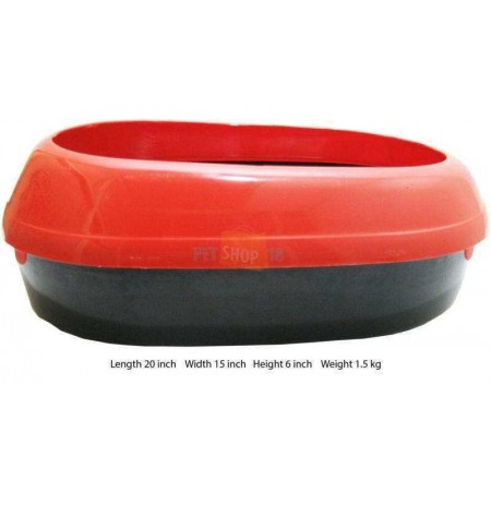 Cat Litter Tray Red